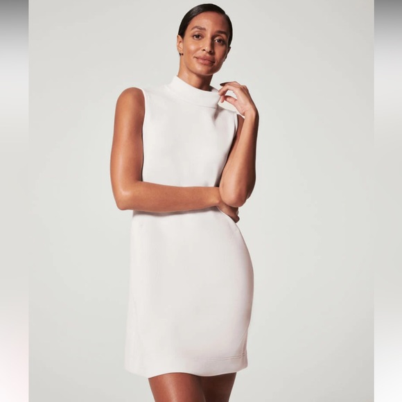 Spanx AirEssentials Mock Neck Dress • White Cloud size medium - Picture 12 of 12